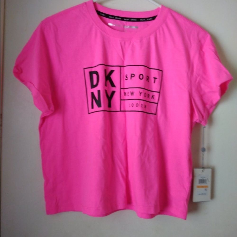 NWT Dkny sport pink top small